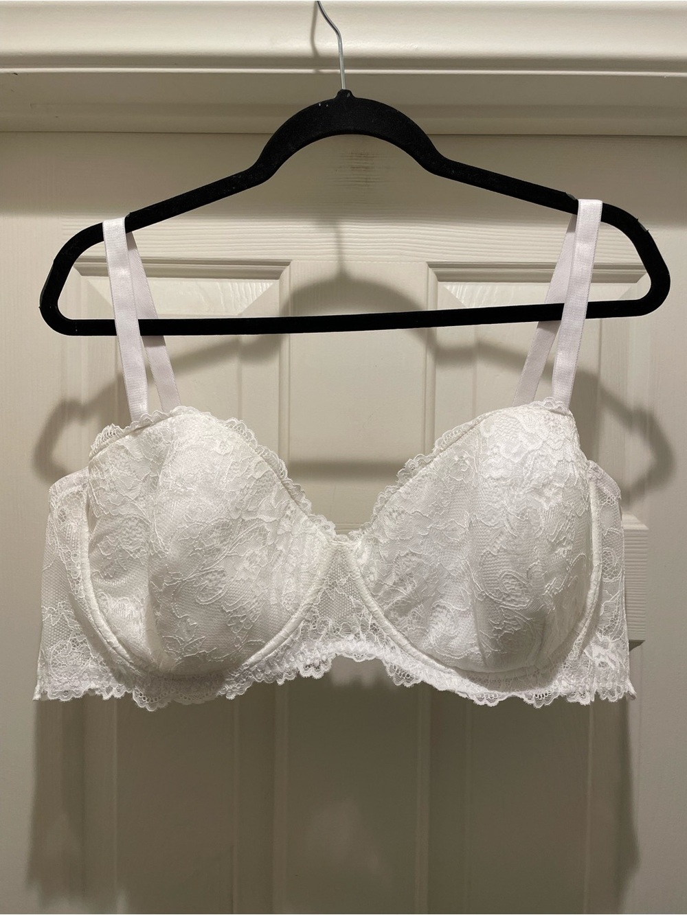 Plus Size Lace Underwire Bra Women’s Size 4XL White Sexy
